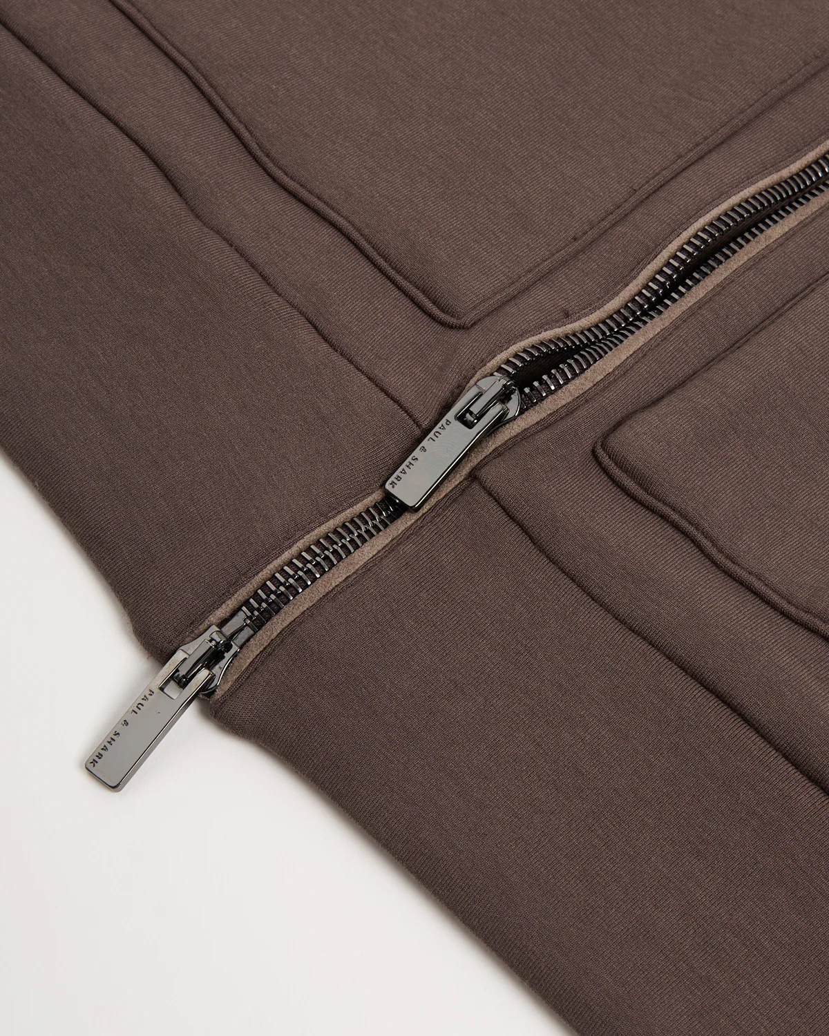 Embroidered Fin Supmia Fleece Full Zip Sweater Jacket - Image 4