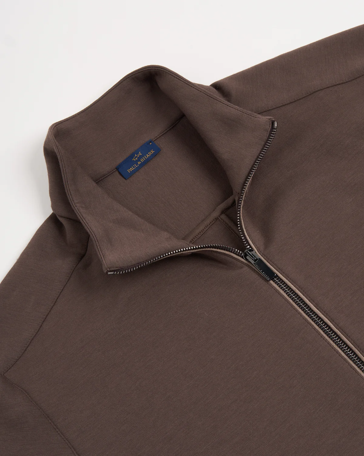 Embroidered Fin Supmia Fleece Full Zip Sweater Jacket - Image 6