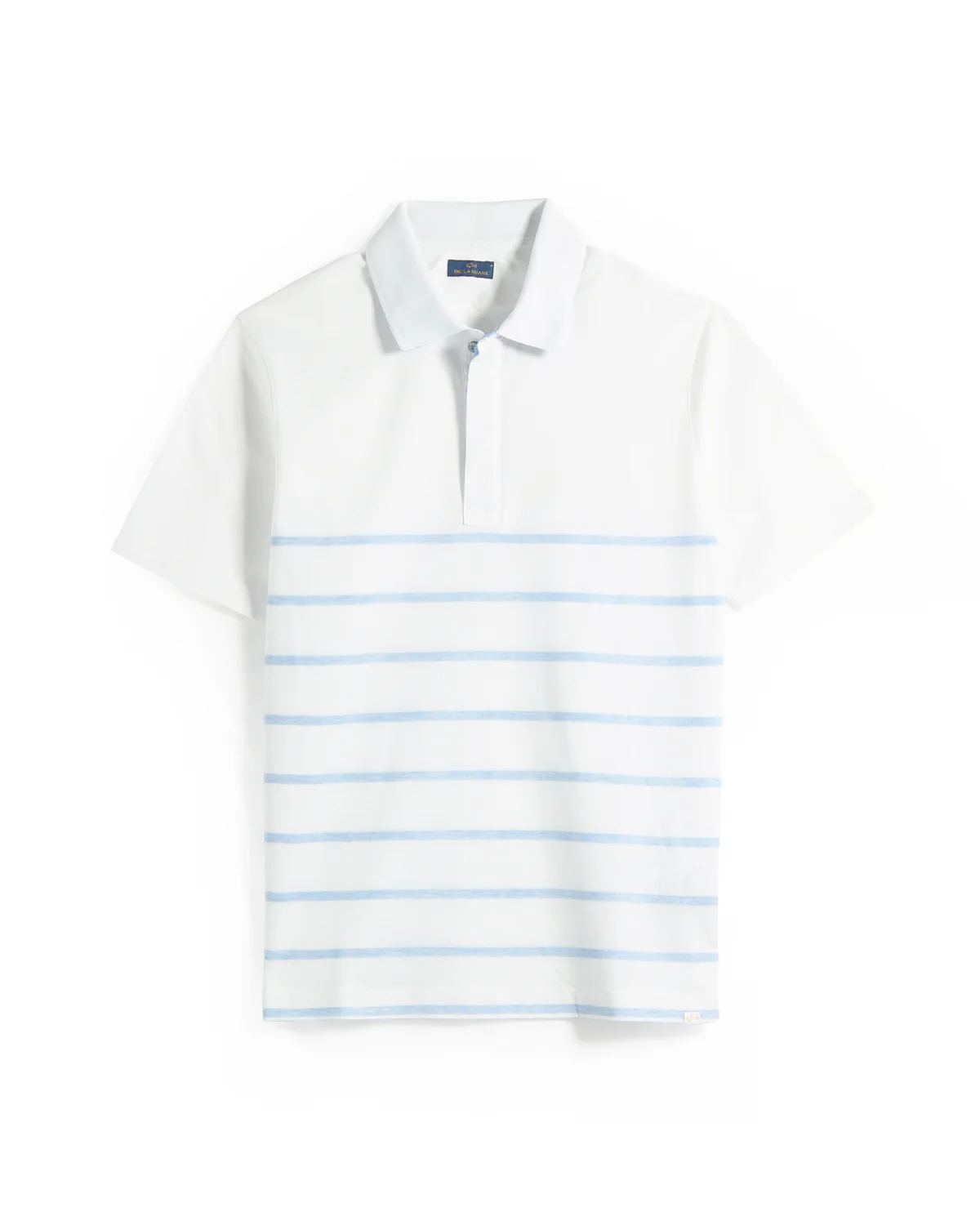 Fine Piqué Cotton Striped Polo Shirt