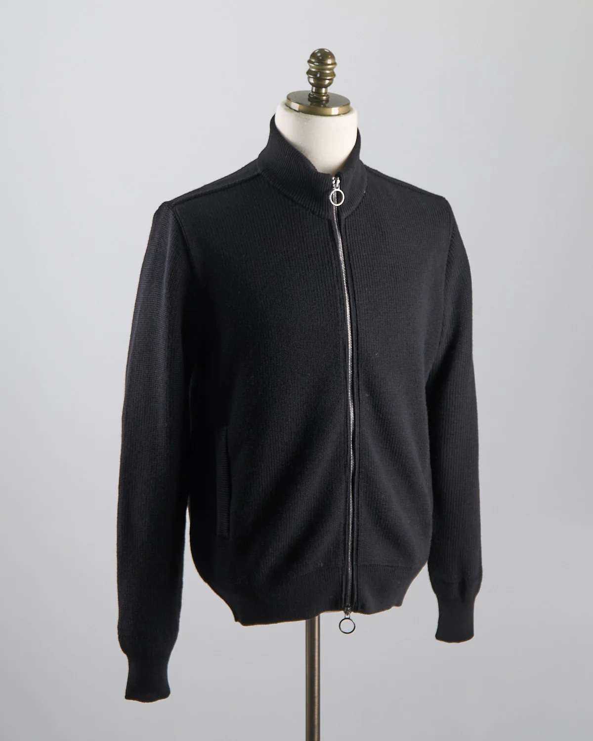 Full Zip Sweater With Moon Badge - Image 3