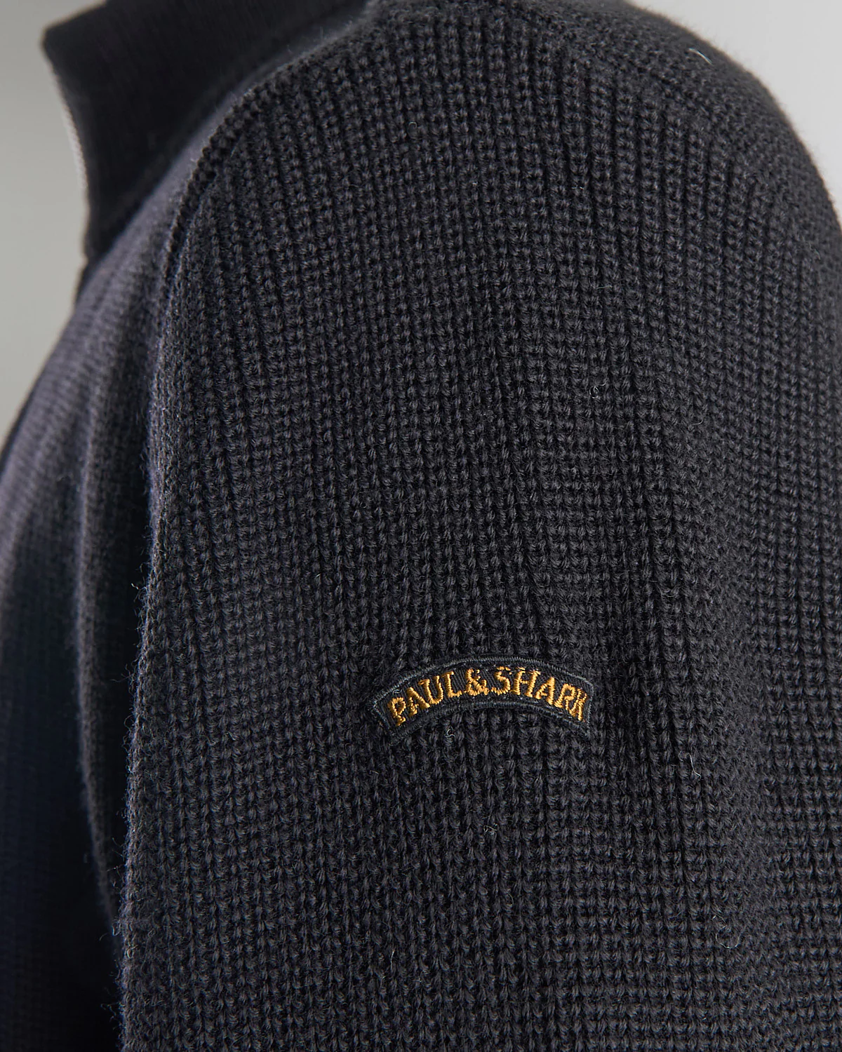 Full Zip Sweater With Moon Badge - Image 7