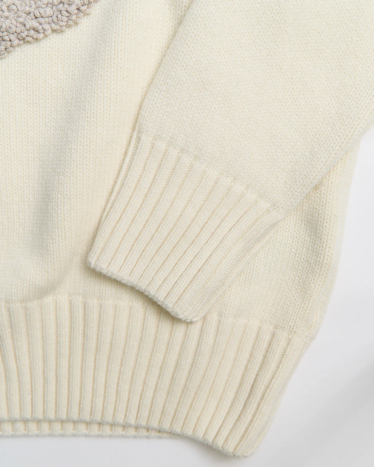 Re-Wool Crewneck With Embroidered Anchor - Image 4