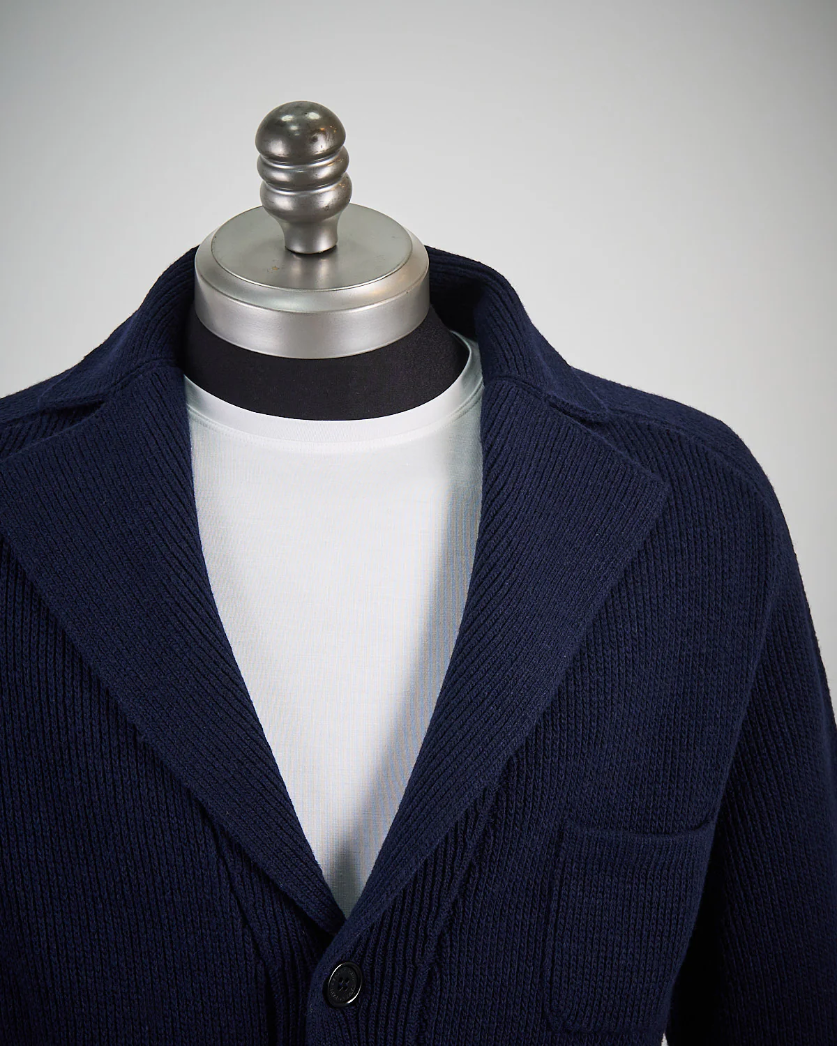 Re-Wool Knitwear Blazer With Moon Badge - Image 5