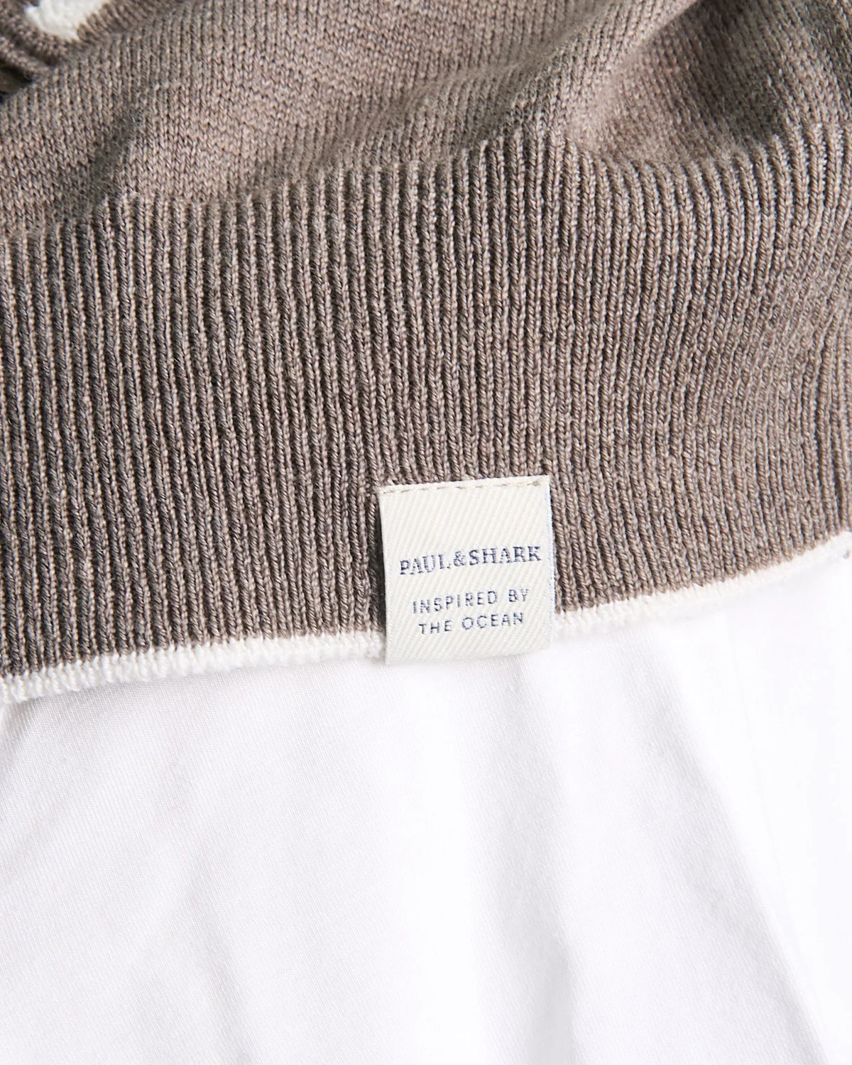 Riviera Summer Wool Half Zip Sweater With Paul&Shark Label - Image 7
