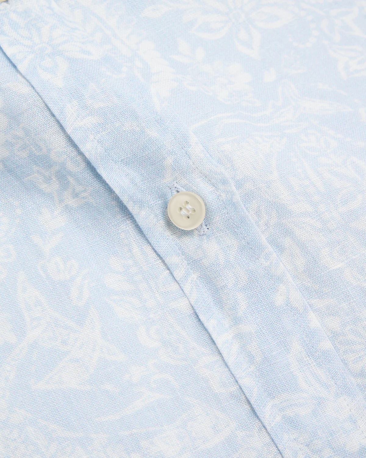 Shark Paisley Linen Printed Button Down Shirt - Image 4