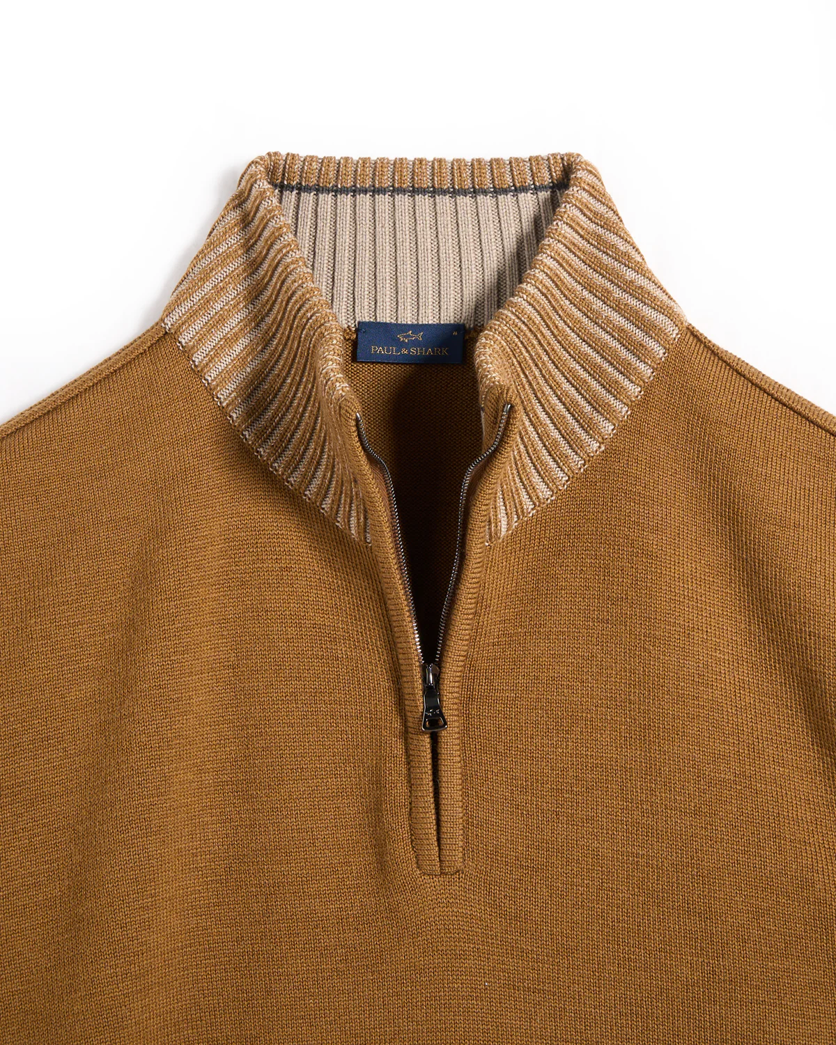 Shark Tag Soft Cool Touch Wool Half Zip Sweater - Image 4