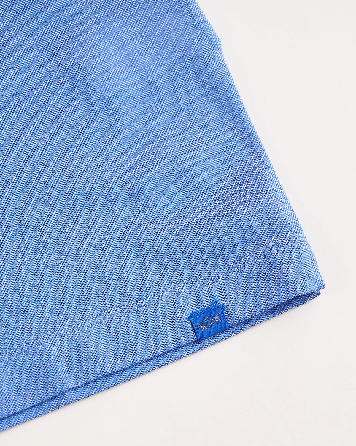Shark Tag Two Tone Cotton Piqué Polo - Image 3