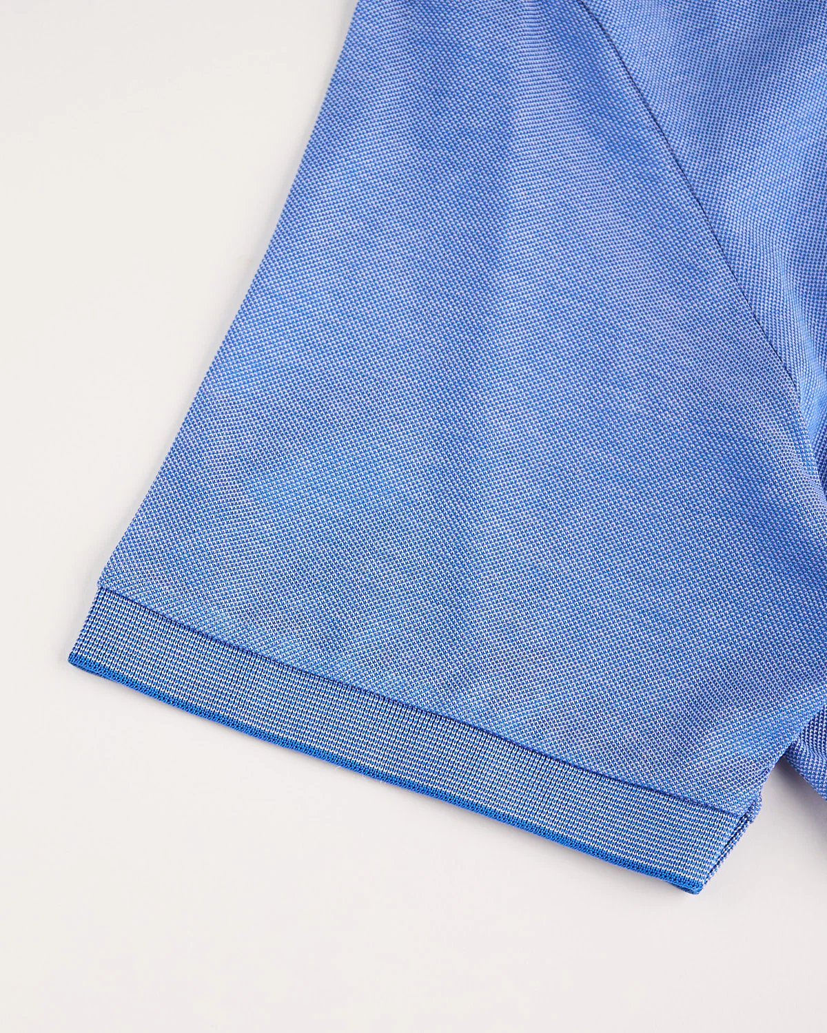 Shark Tag Two Tone Cotton Piqué Polo - Image 4