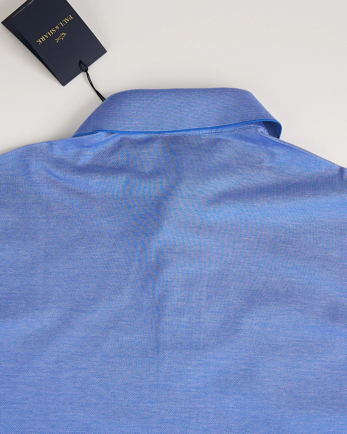 Shark Tag Two Tone Cotton Piqué Polo - Image 5