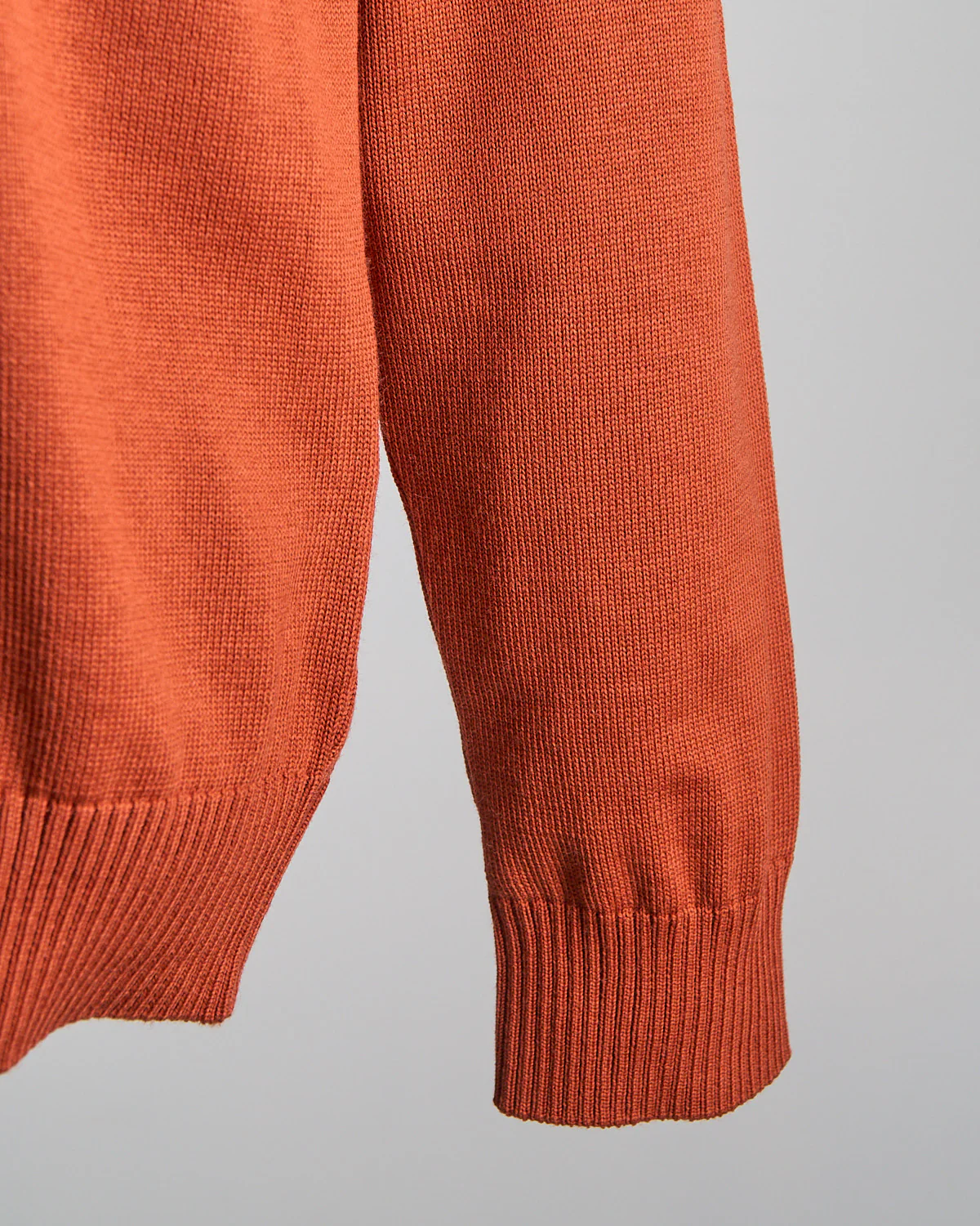 Wool Half Zip Sweater With Typhoon Fabric And Moon Badge - Image 8