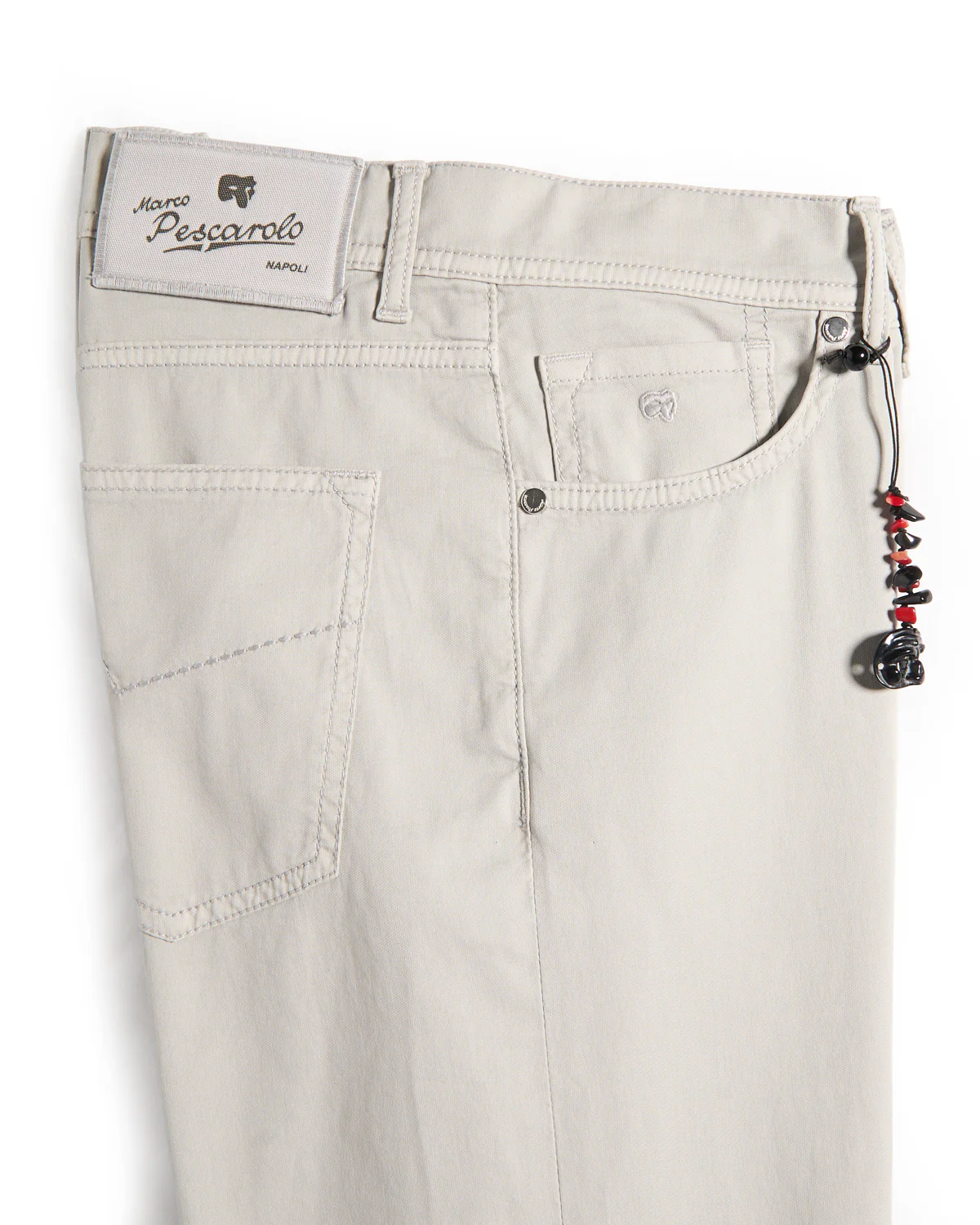 'Nerano' Cotton & Silk 5 Pocket Pants - Image 5