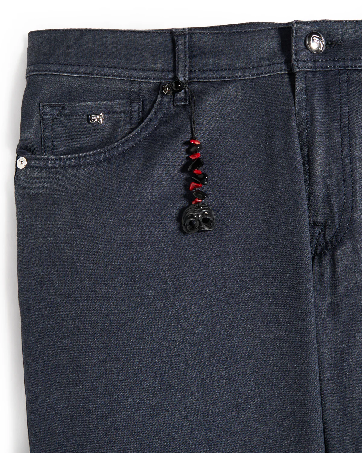 'Nerano' Stretch Wool 5 Pocket Pants - Image 4