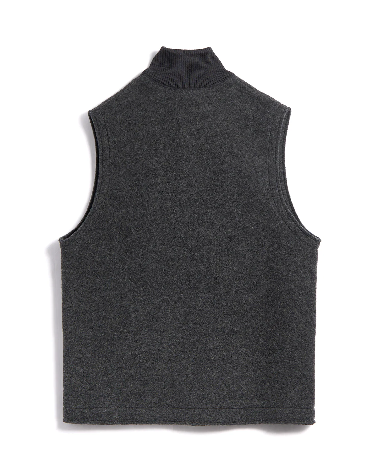 Boiled Wool Zipper Vest - Image 3