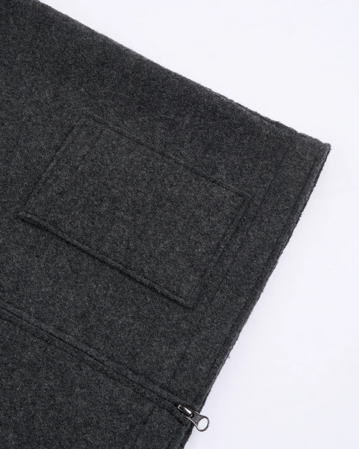 Boiled Wool Zipper Vest - Image 4