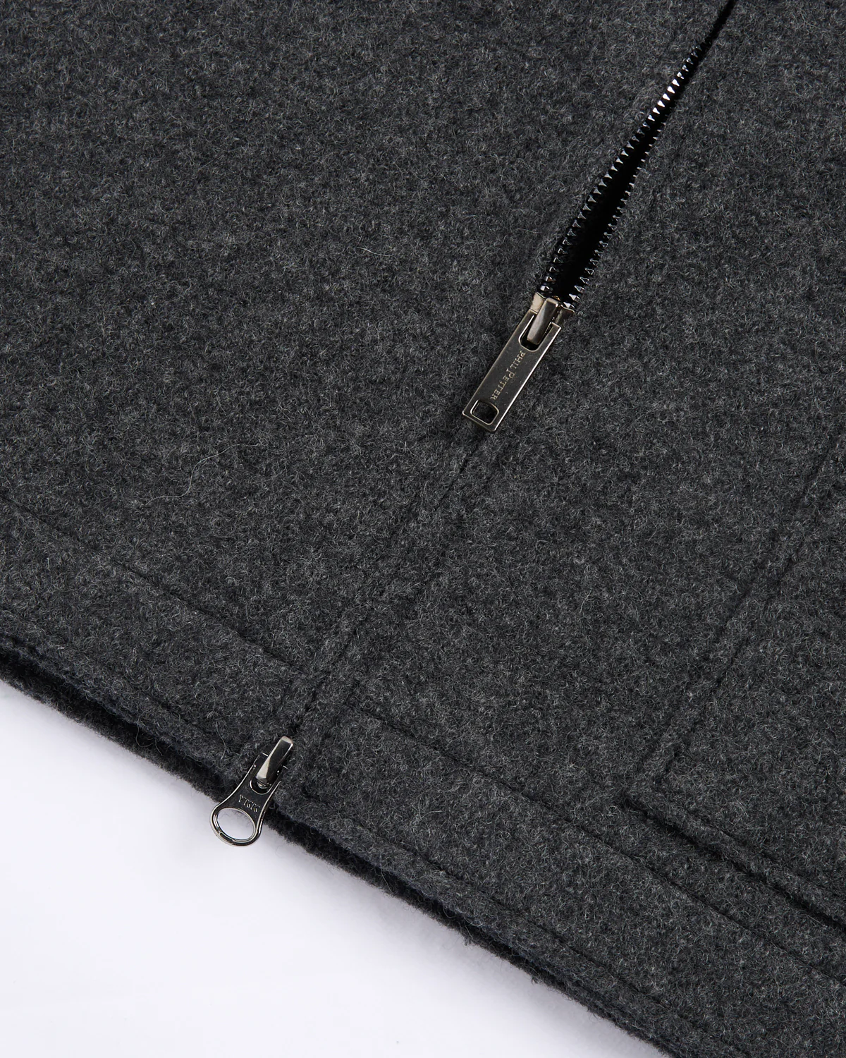 Boiled Wool Zipper Vest - Image 5