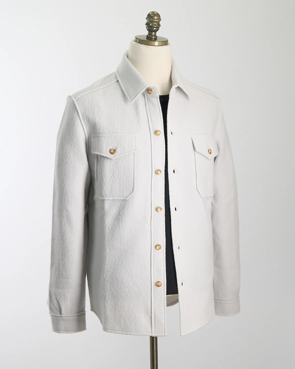 Melton Wool Workshirt - Image 3