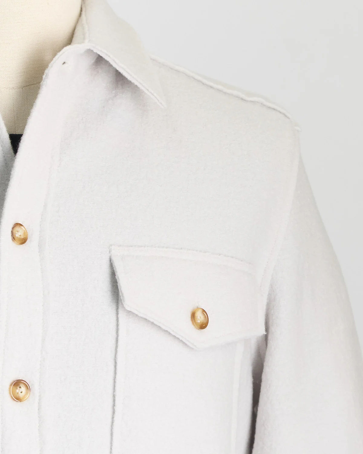 Melton Wool Workshirt - Image 5