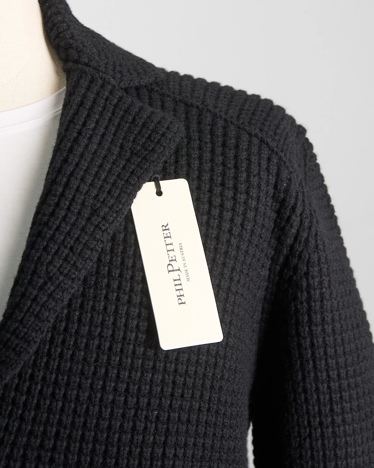Popcorn Stitch Sweater Blazer - Image 3