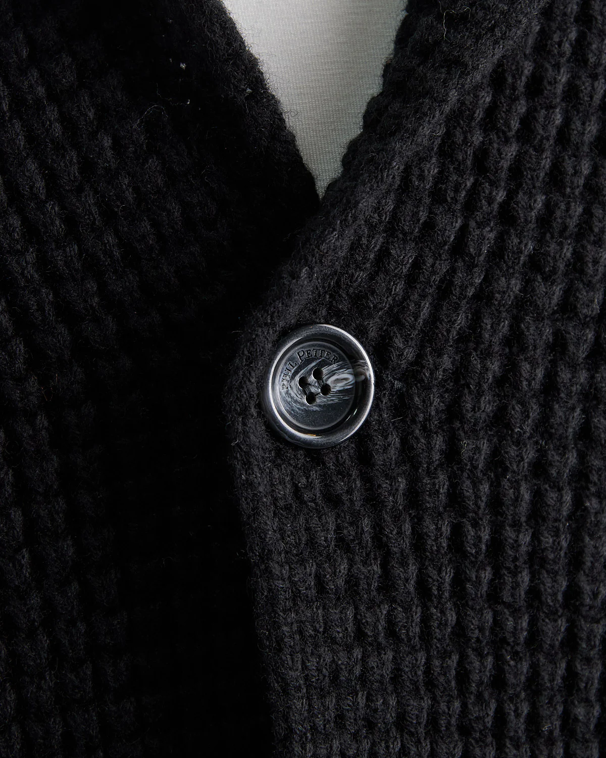 Popcorn Stitch Sweater Blazer - Image 4