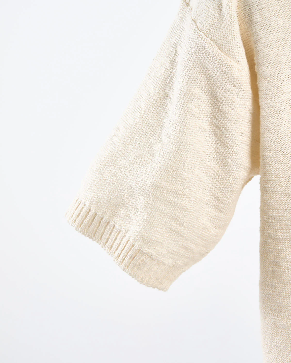 Relaxed Fit Cotton & Linen Ribbed Collar Polo - Image 4