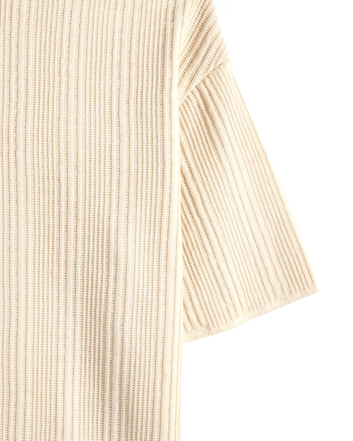 Ribbed Knit Full Button Polo - Image 5