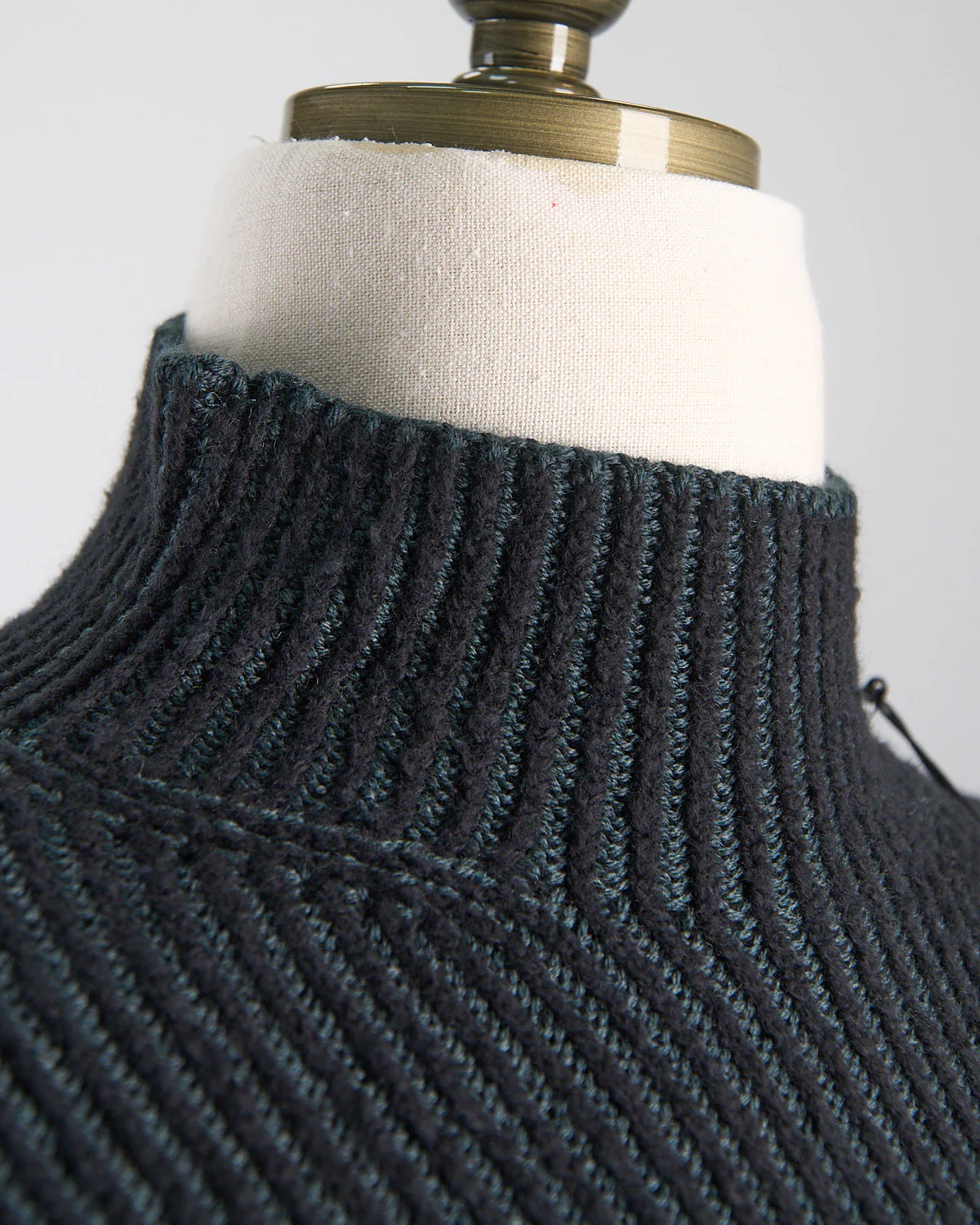 Soft Ribbed Hi Low Mockneck Sweater - Image 4