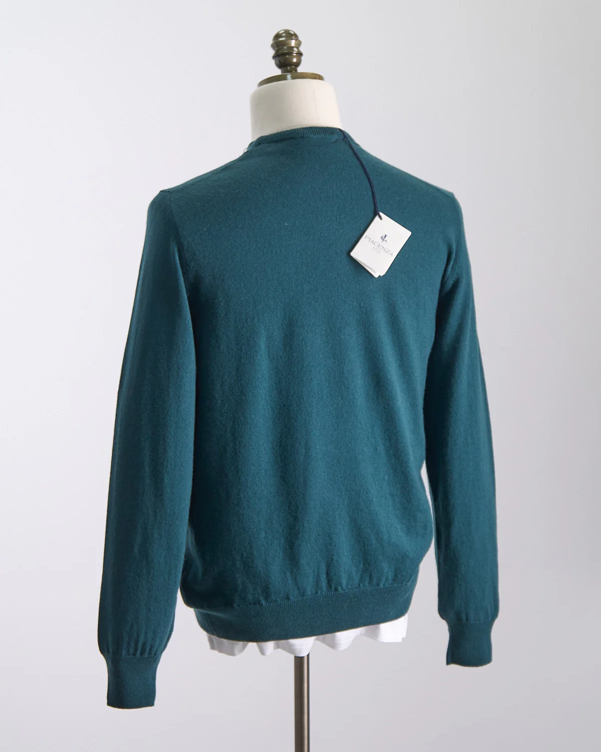 100% Cashmere Girocollo Punto Rasato Sweater - Image 6