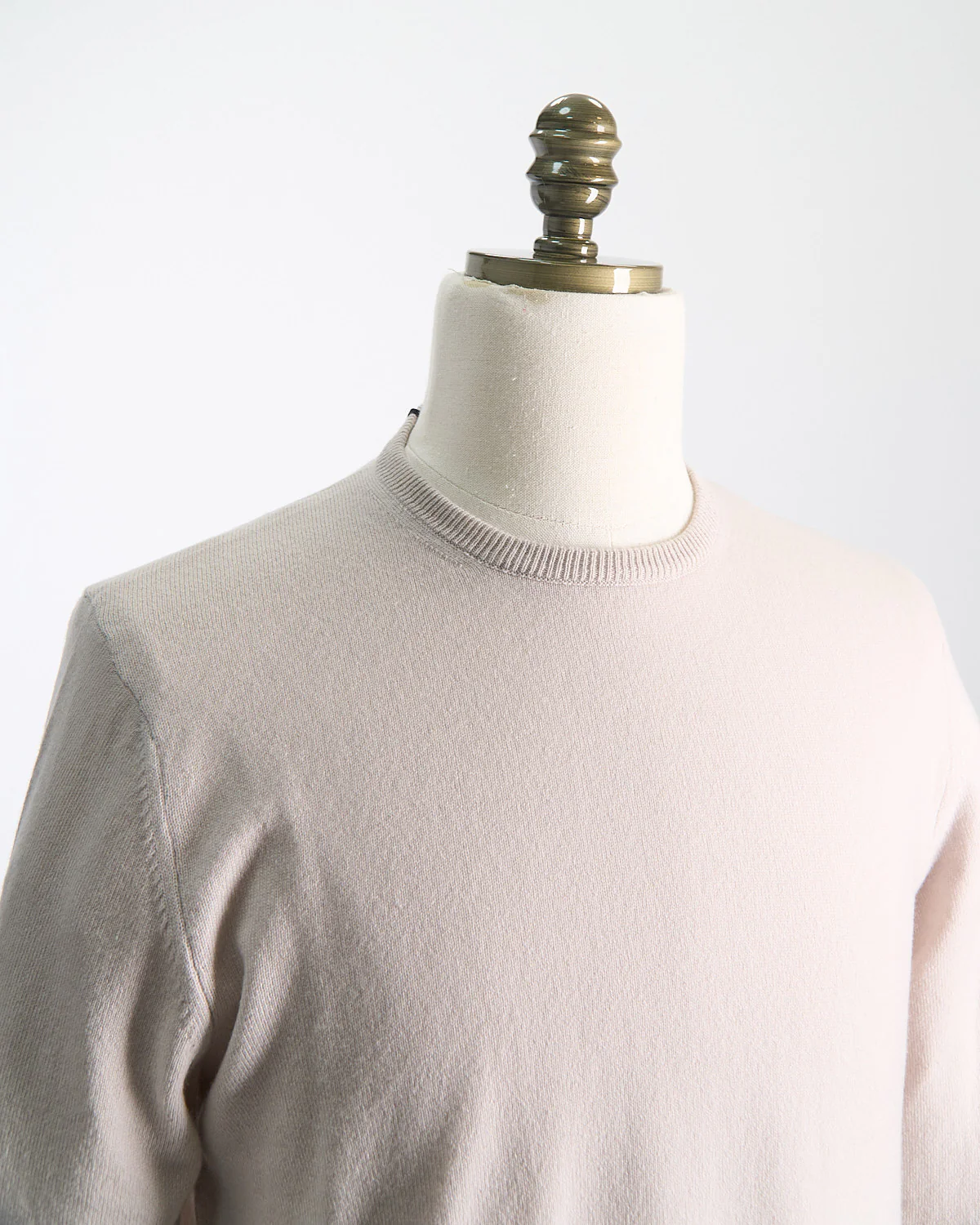 100% Cashmere Girocollo Punto Rasato Sweater - Image 2