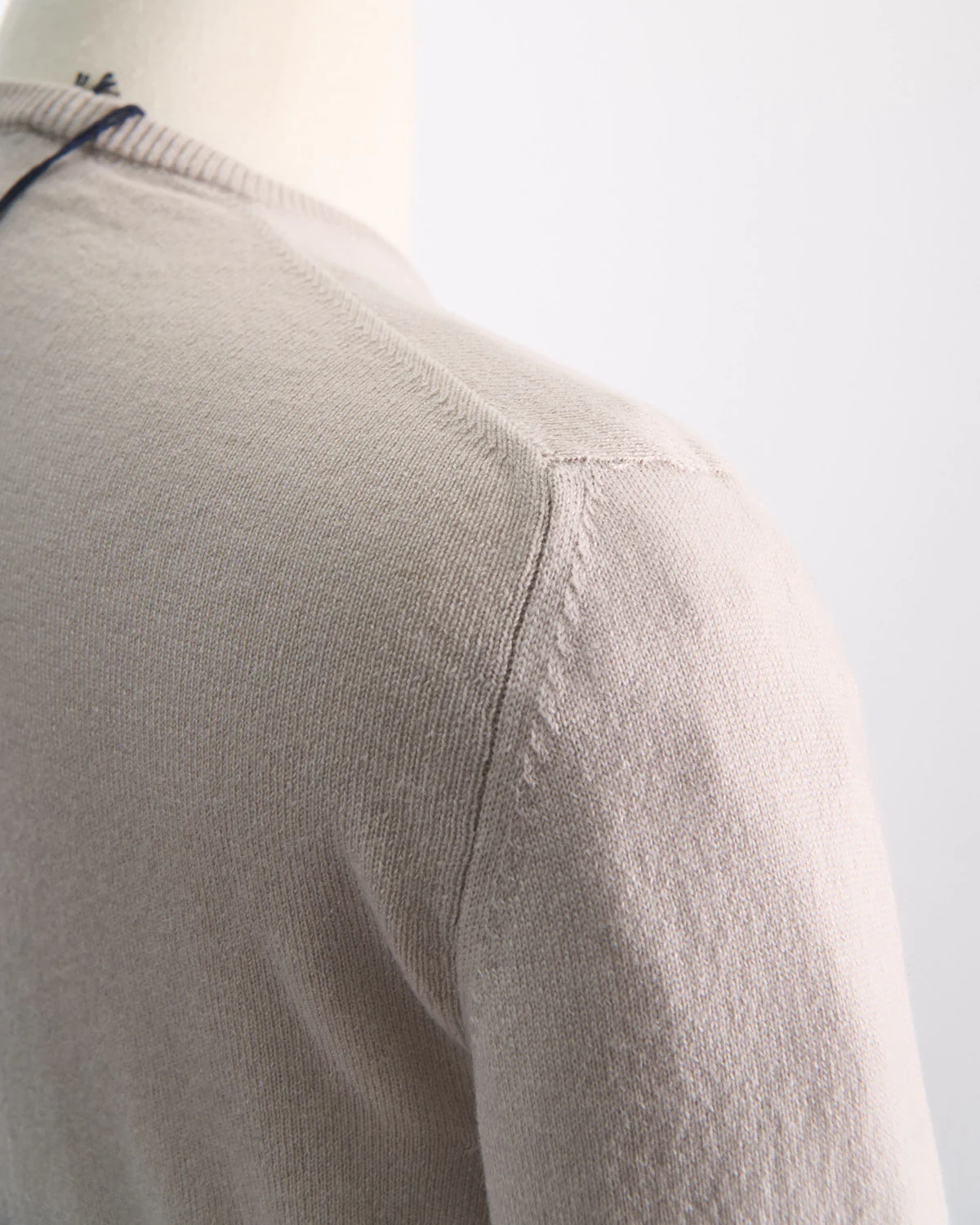 100% Cashmere Girocollo Punto Rasato Sweater - Image 4