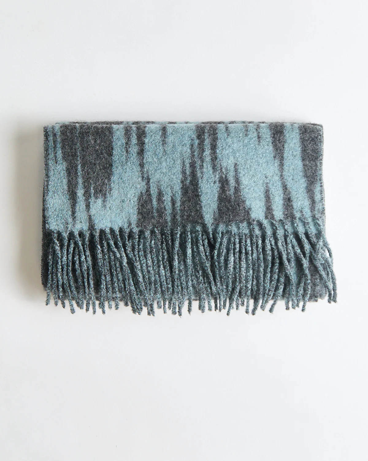 Plush Digital Jacquard Alpaca & Wool Scarf