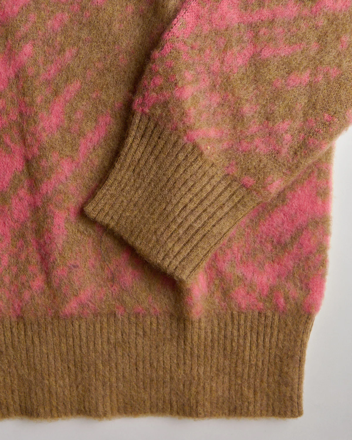 Wool Girocollo Punto Jaquard Pixel Pettinato Sweater - Image 6