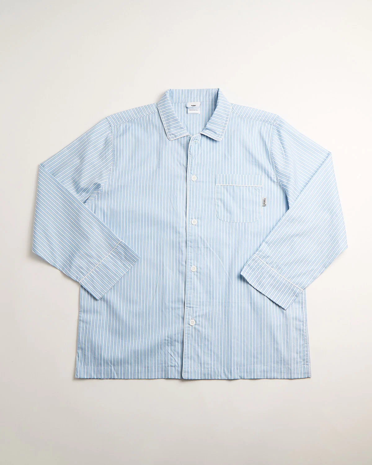 Double Blue Striped Pyjama Shirt