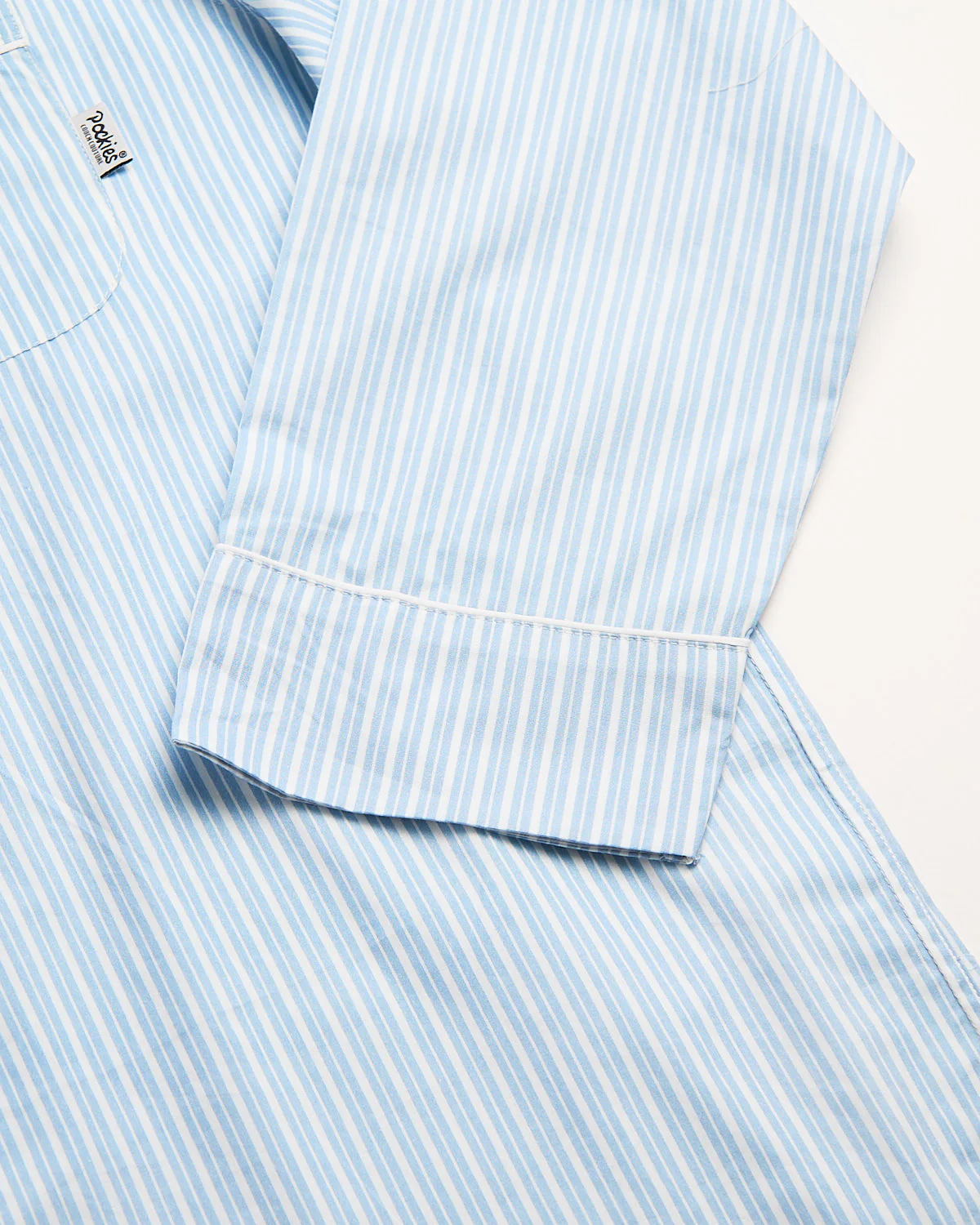Double Blue Striped Pyjama Shirt - Image 3