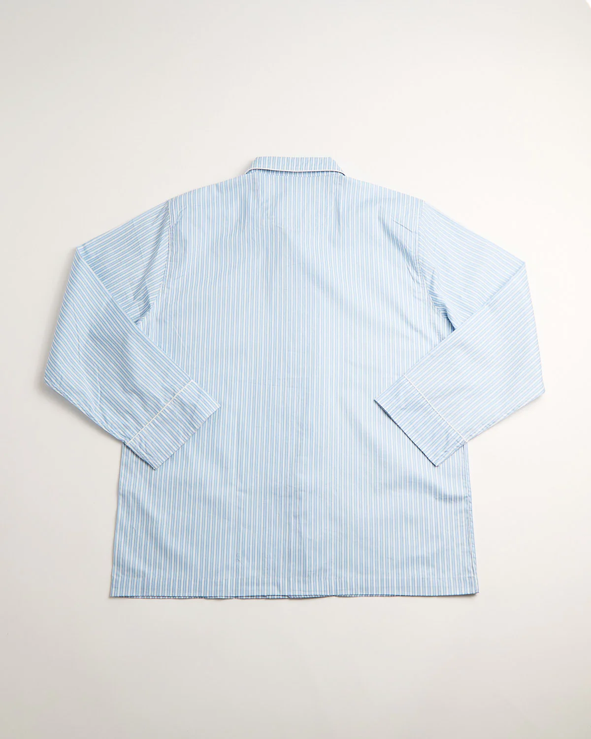 Double Blue Striped Pyjama Shirt - Image 6