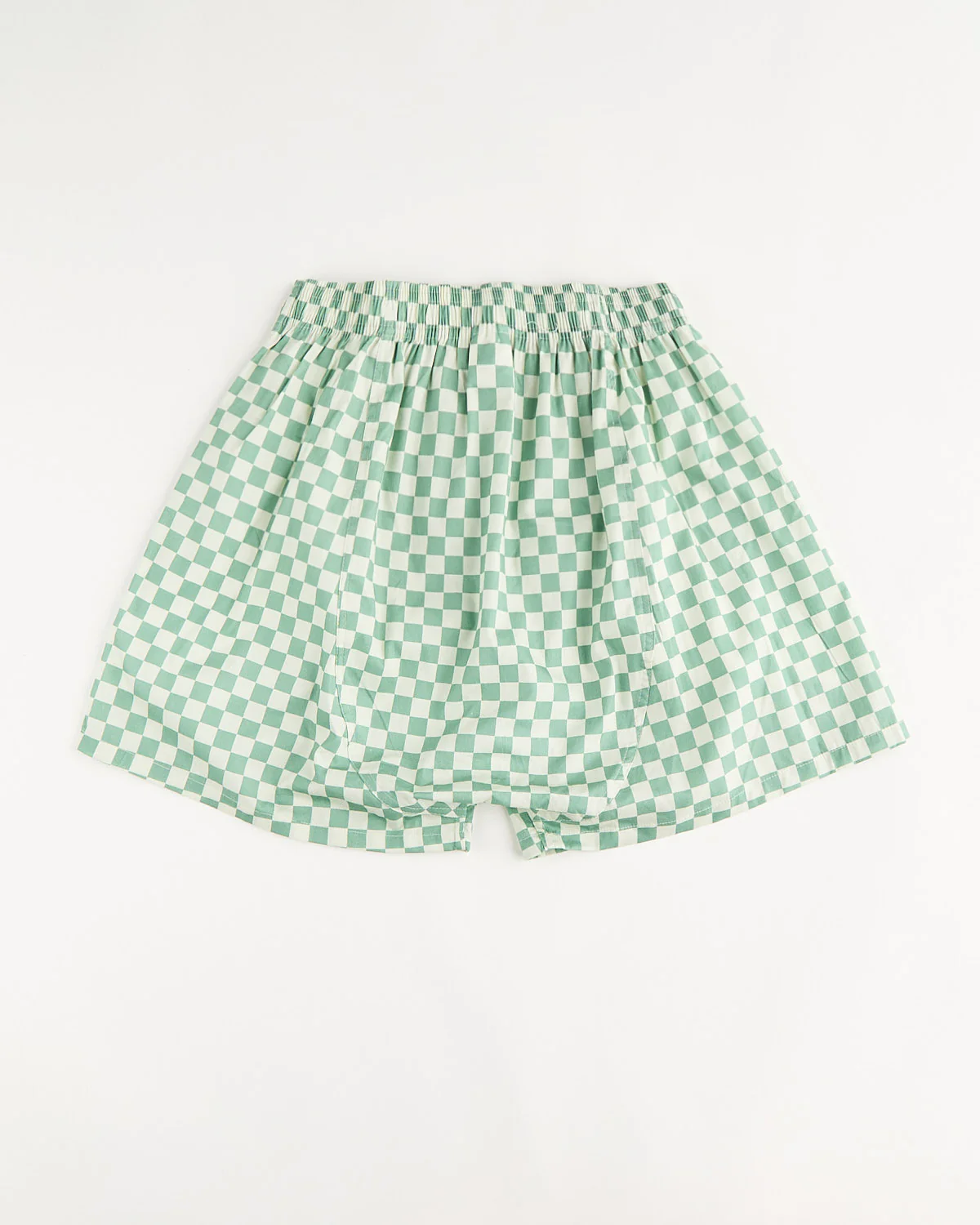 Green Checkered Cotton Boxers With Pockets - Image 4