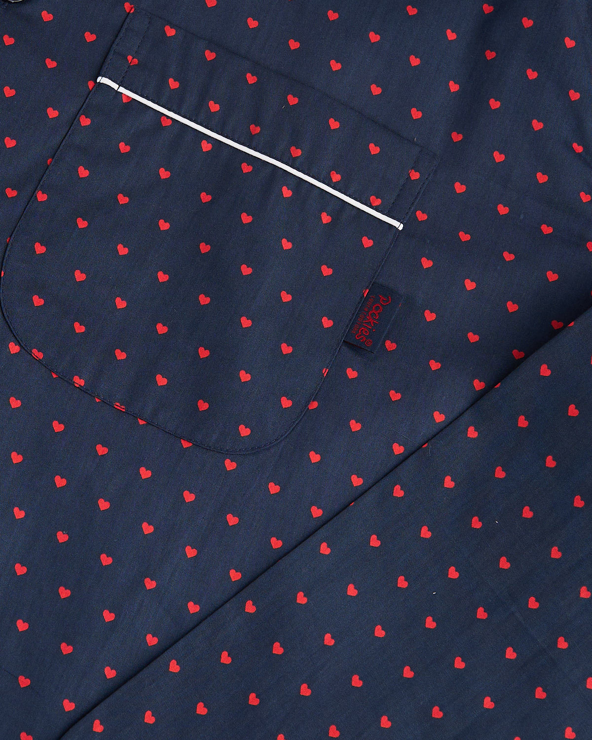 Navy Luv Pyjama Shirt - Image 5
