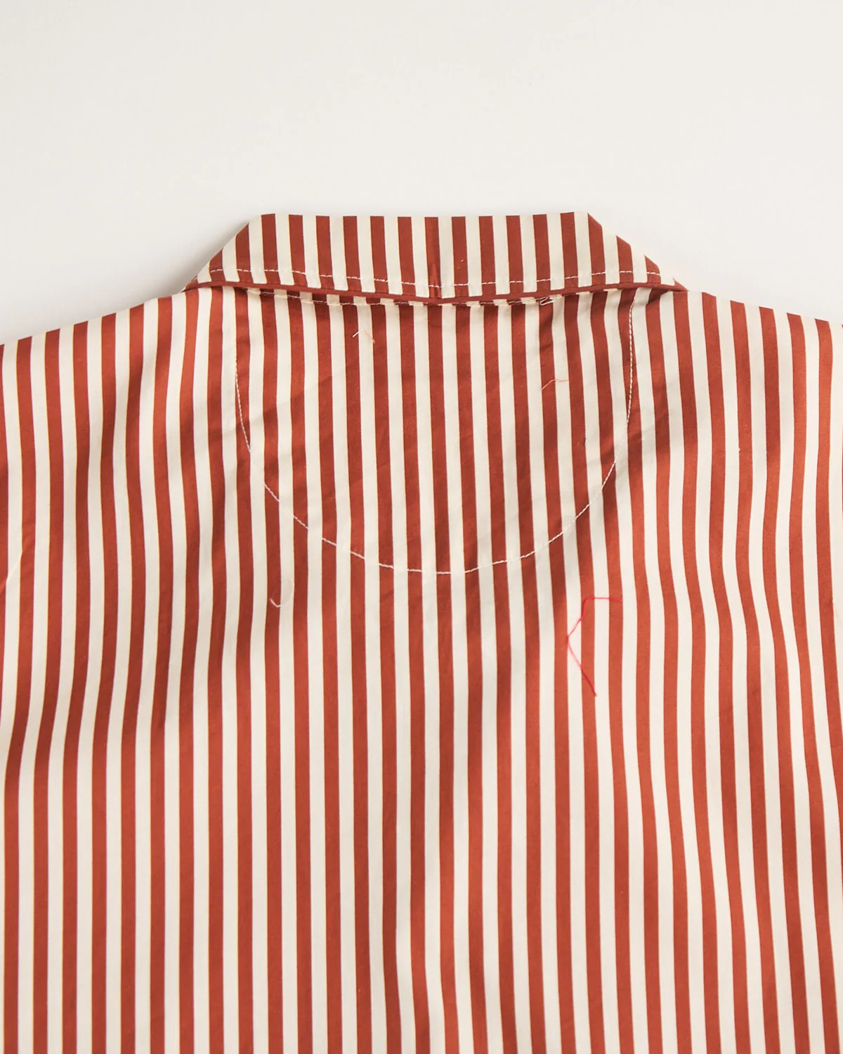 Terracotta Striped Pyjama Shirt - Image 5