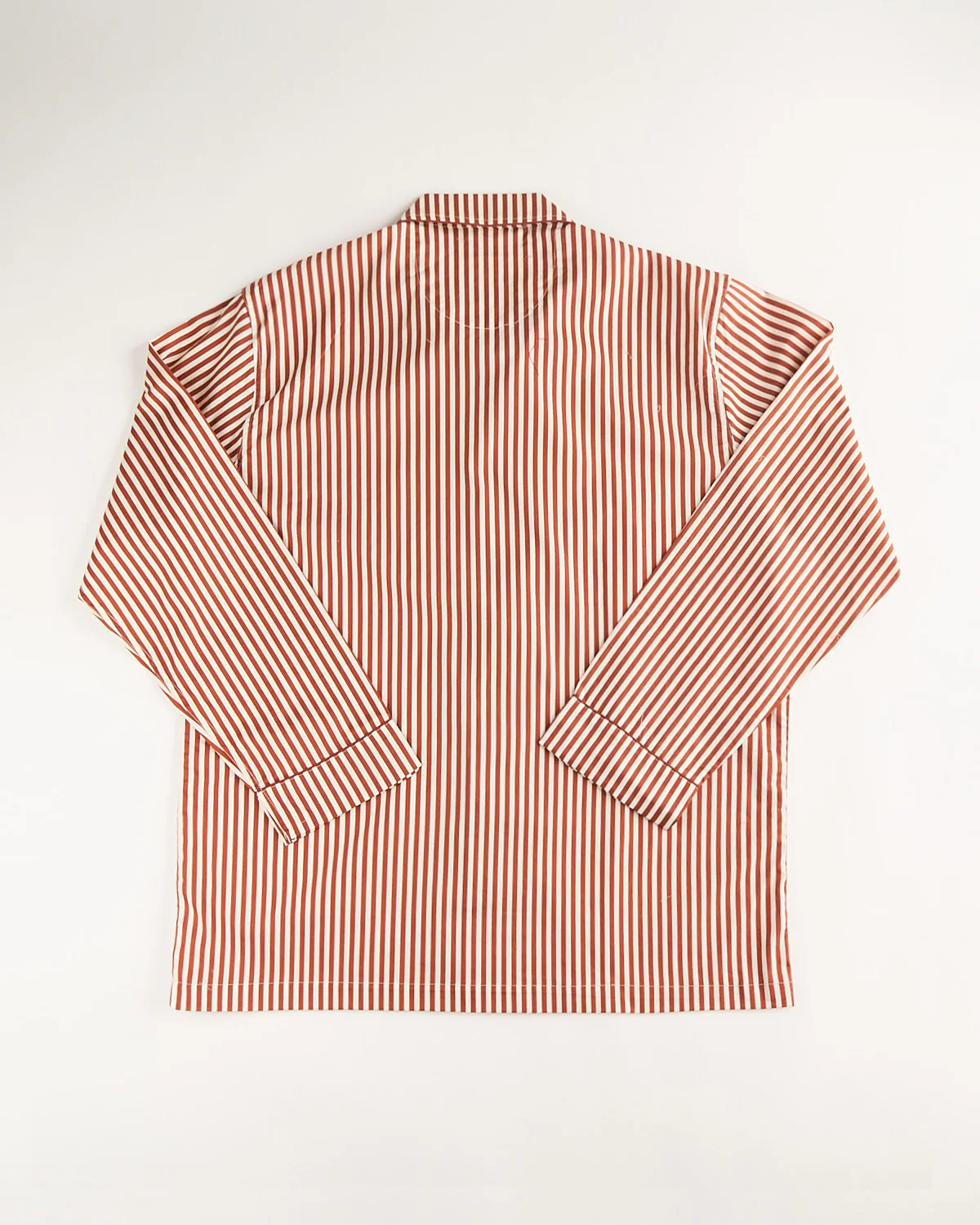 Terracotta Striped Pyjama Shirt - Image 6