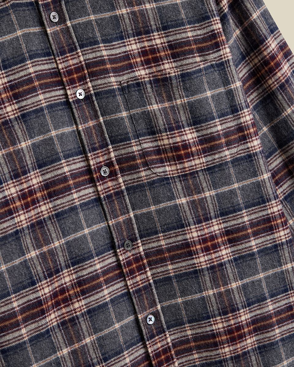 Augusta Check Cotton Flannel Shirt - Image 3