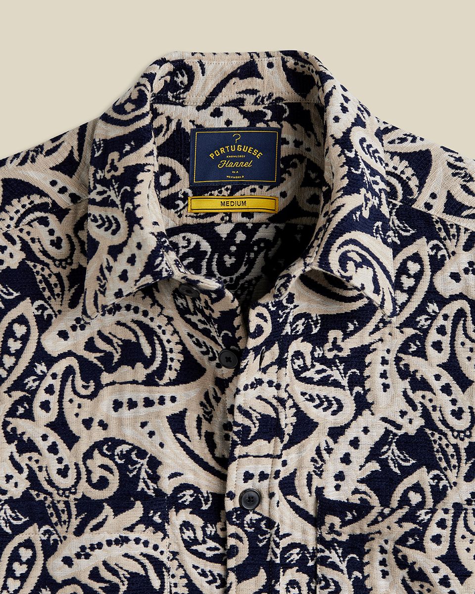 Jacquard Chenille Shirt Jacket - Image 3