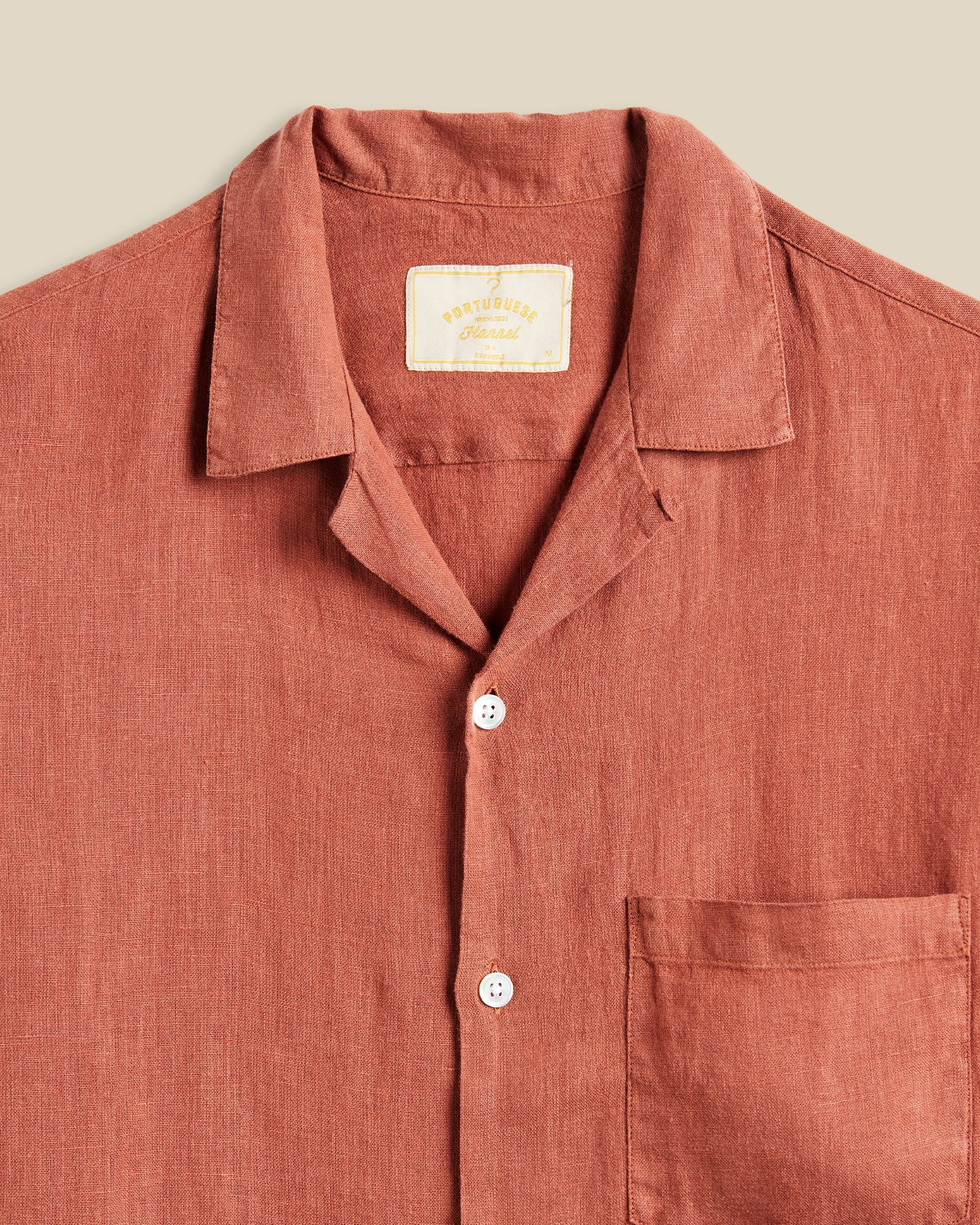 Linen Camp Collar Shirt - Image 2