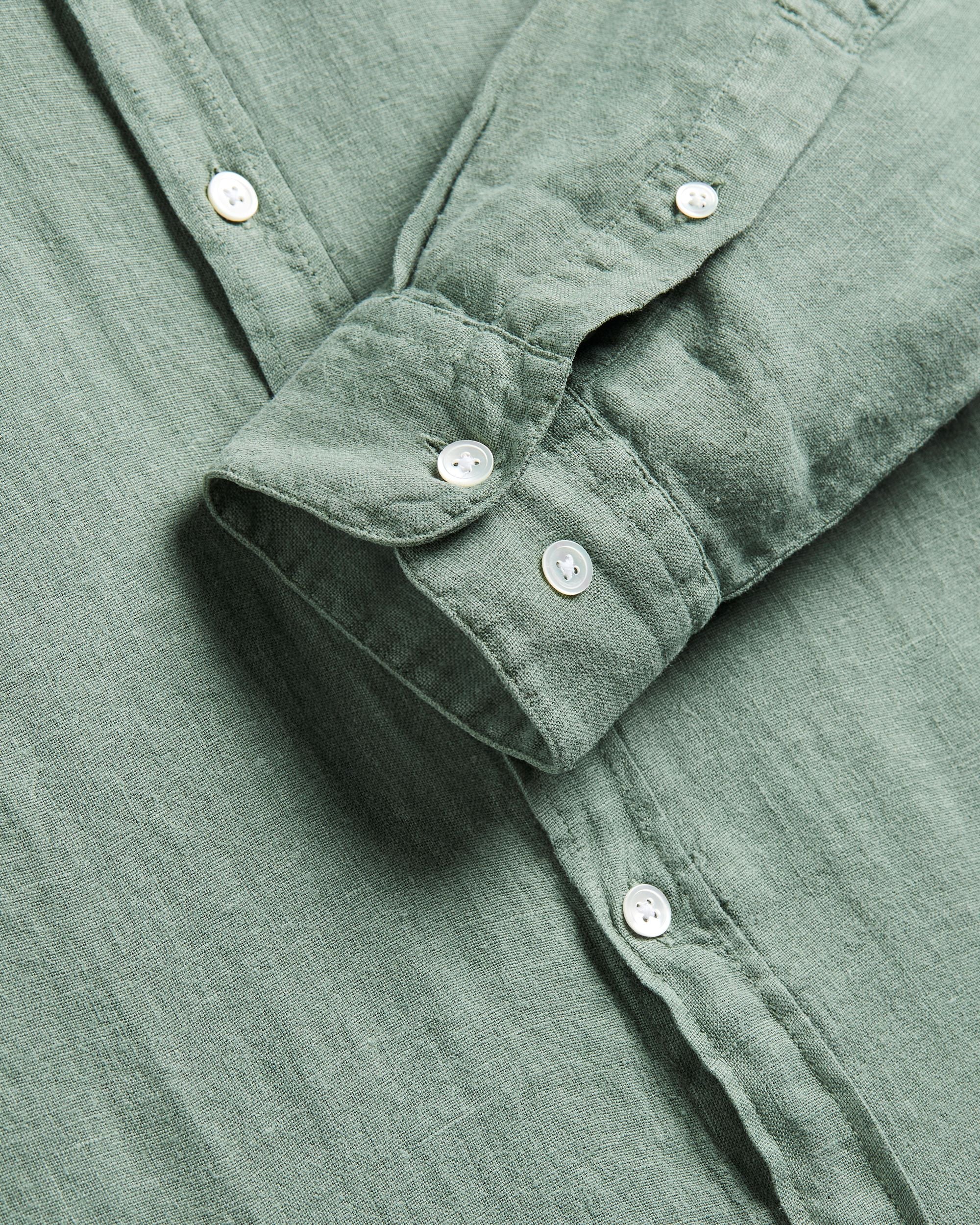 Long Sleeve Linen Shirt - Image 4