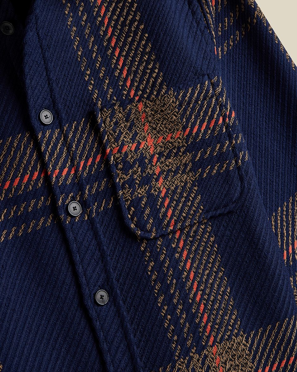 Oversized Plaid 'Upper' Overshirt - Image 3