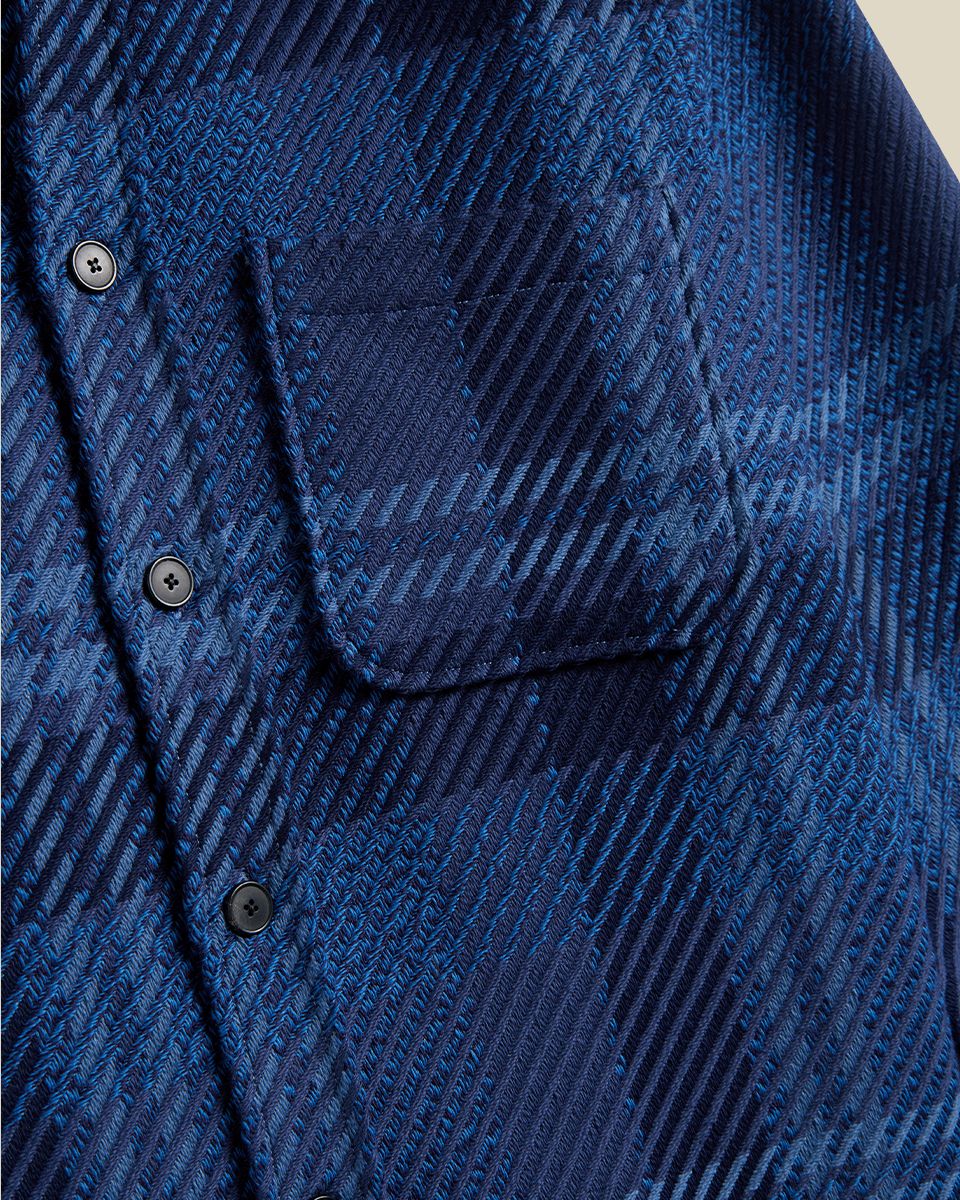 Oversized Plaid 'Upper' Overshirt - Image 4