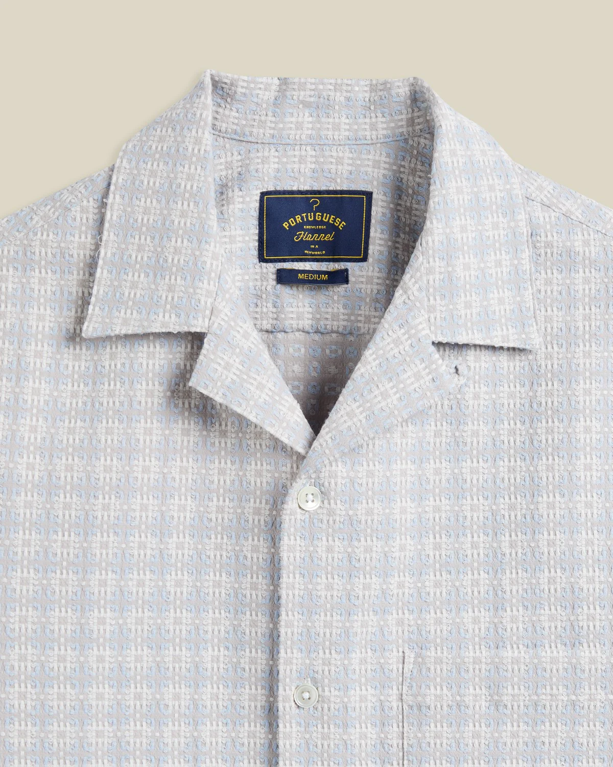 'Polen' Jacquard Camp Collar Shirt - Image 2