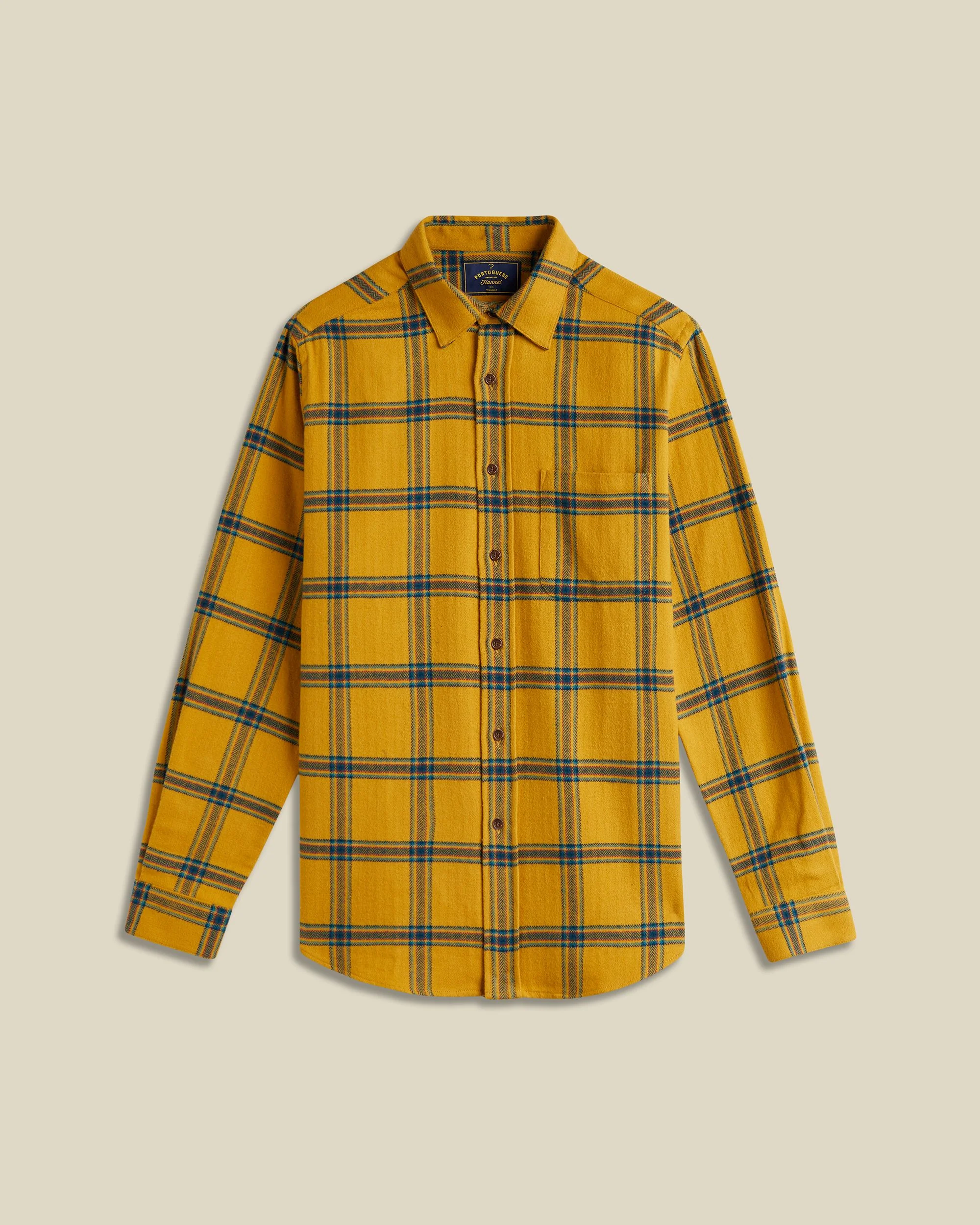 Standard Yellow Plaid Flannel Shirt