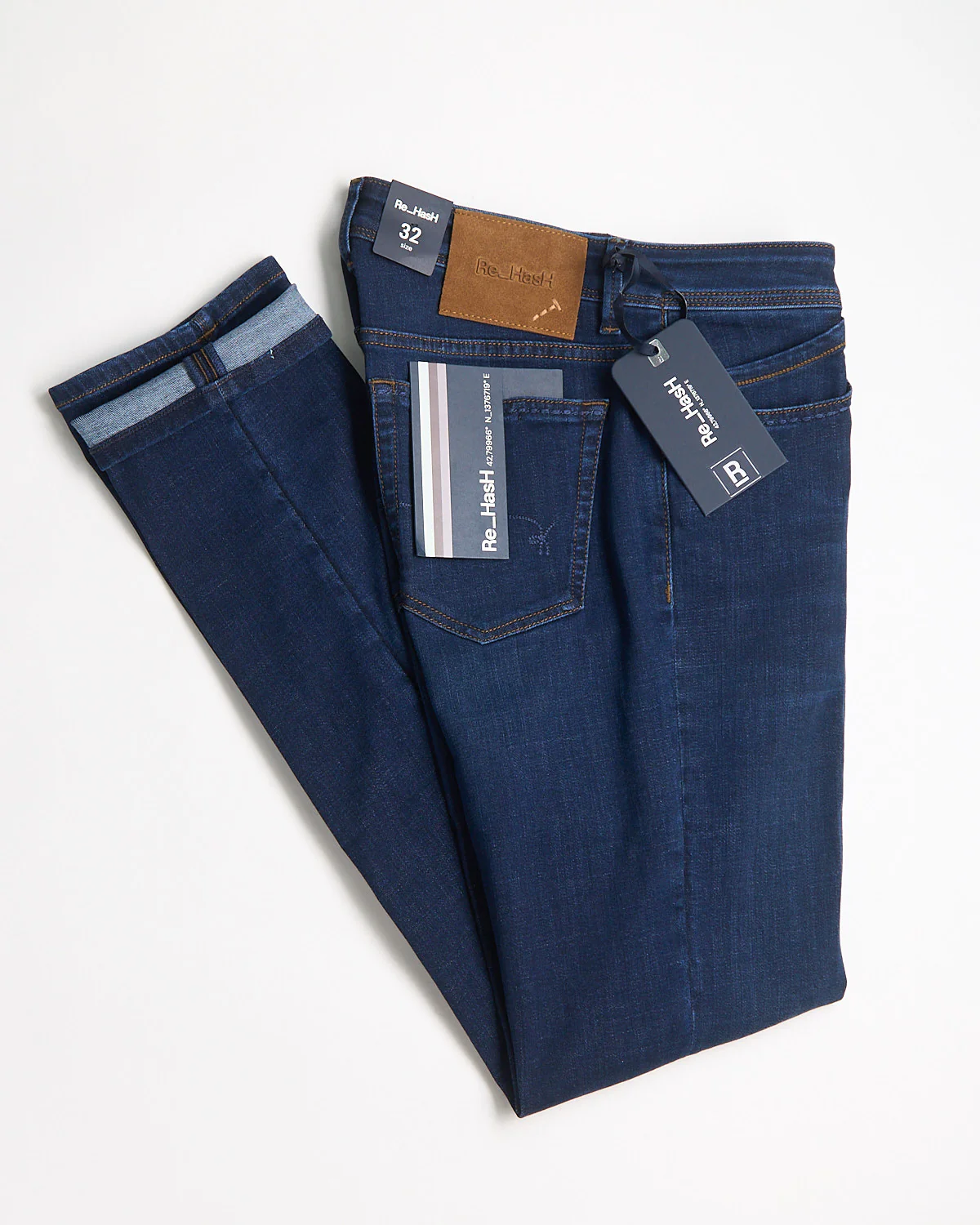 'Rubens' Tailored Fit Classic Denim Jeans - Image 7