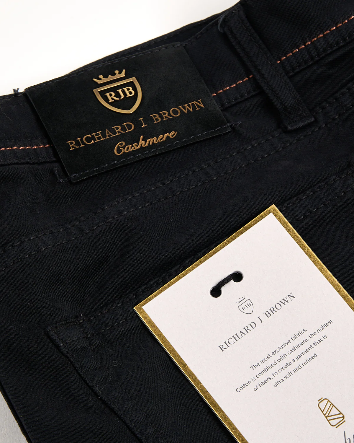 Milano Z Brushed Cotton 5 Pocket Pants - Image 5