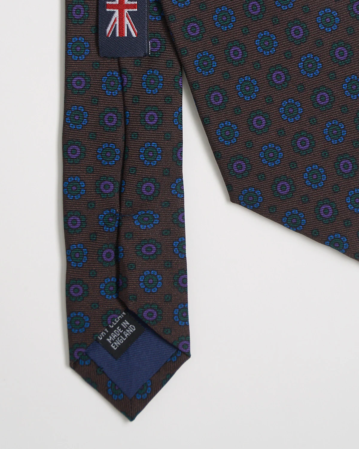 Silk Mini Floral Pattern Tie - Image 3