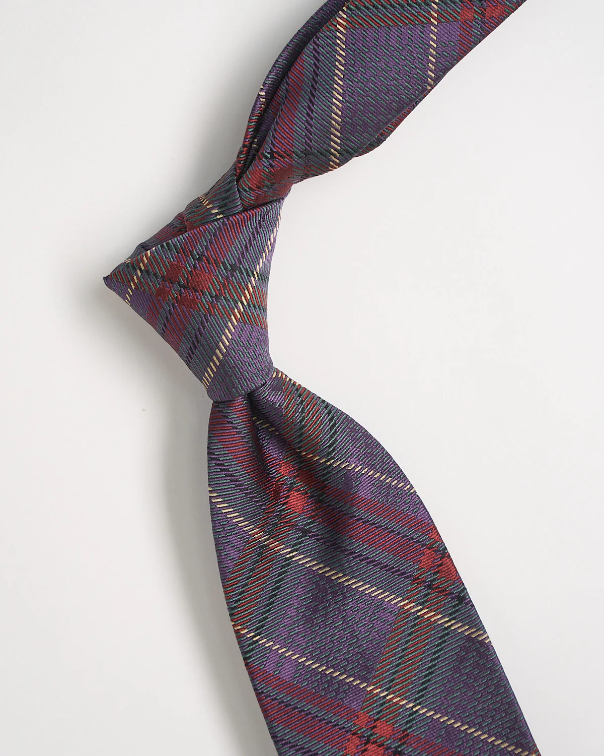 Silk Tartan Tie - Image 2